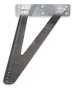 Wall bracket suspension for ribbed tube 700 for 5 rows